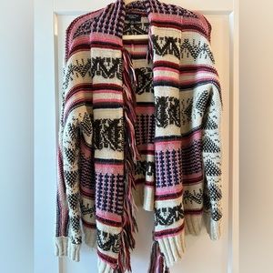 Women's American Eagle Aztec/ Tribal Knitted Cardigan